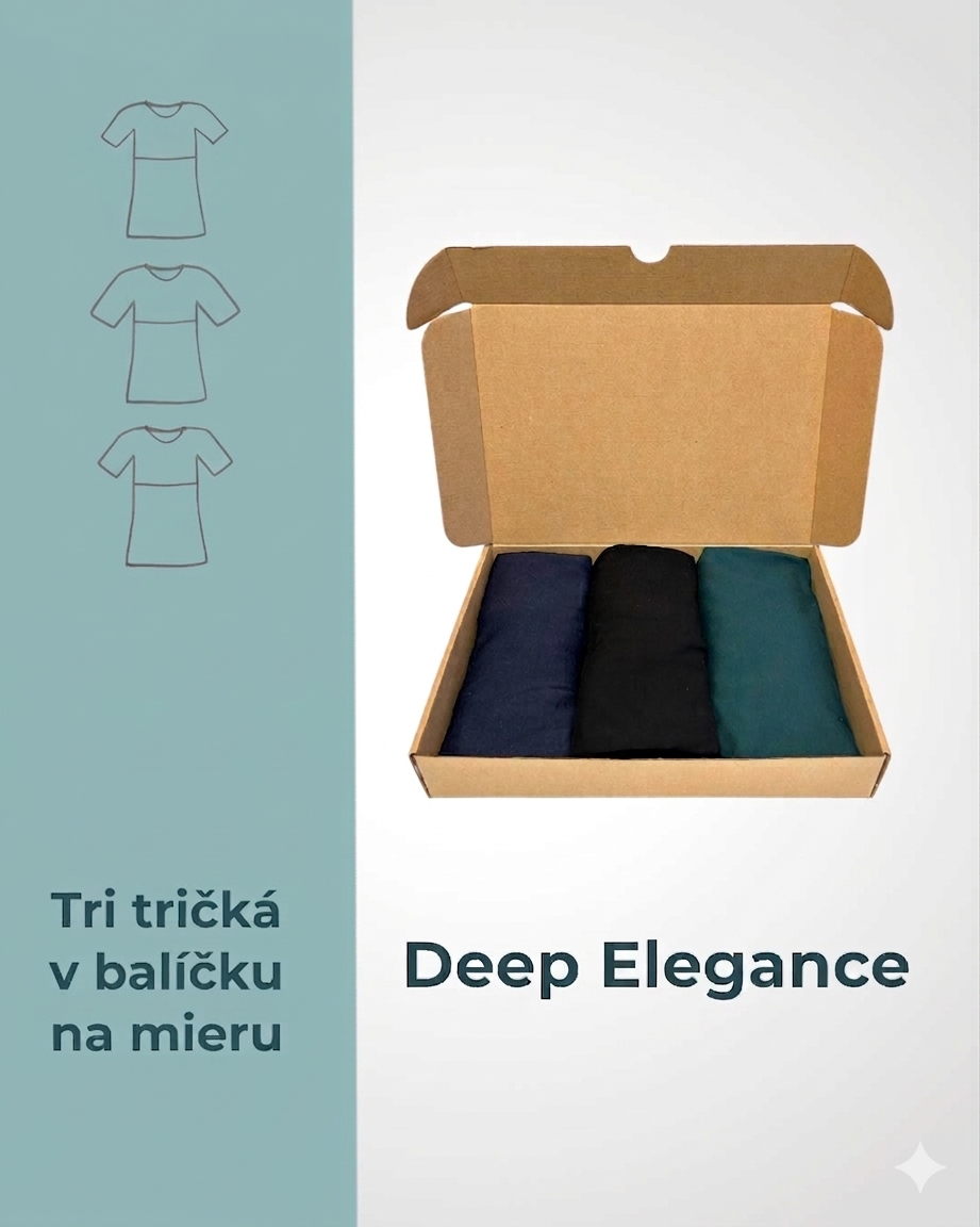Set troch kojo tričiek na mieru – Deep Elegance