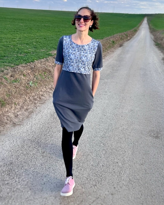 Šaty na dojčenie z bavlny Mini Florals