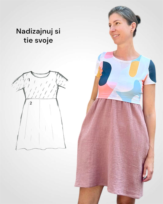 Kojo mušelínové šaty, tvary