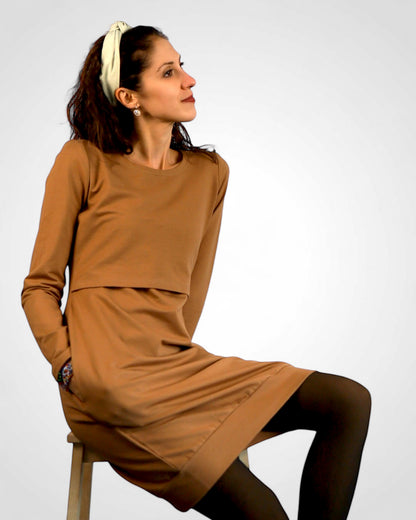 Elegantné a funkčné šaty pre dojčiace maminy s praktickým kojo prestrihom