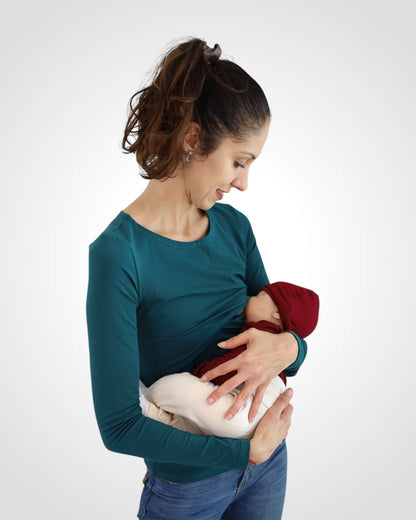 Tričko na dojčenie Smaragd z BIO bavlny